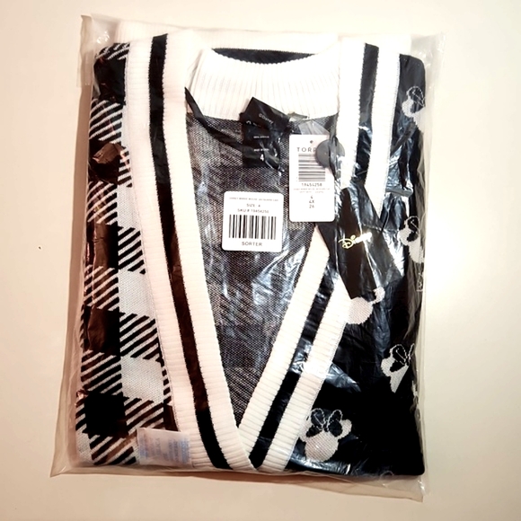 ❤️NWT VINTAGE TORRID CARDIGAN - MICKEY MINNIE MOUSE - JACQUARD SWEATER PLUS SIZE - Picture 4 of 12